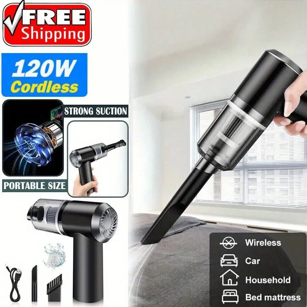 Portable Wireless Car Vacuum